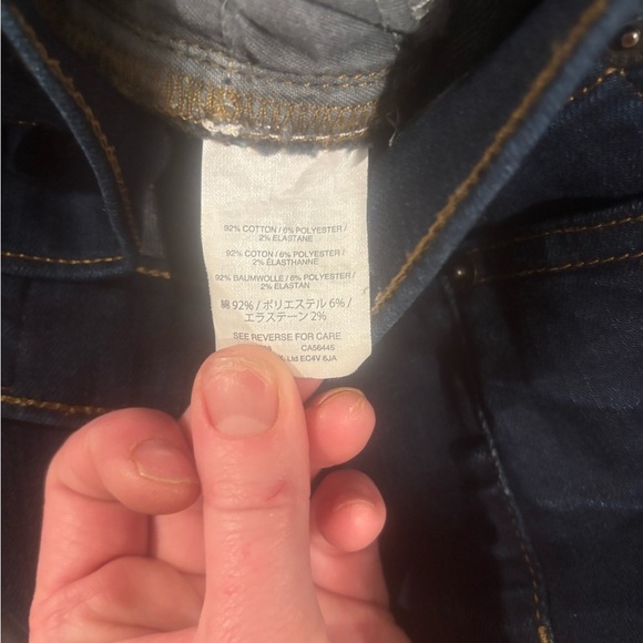 J. Crew Toothpick Skinny Jeans Size 28. Dark Wash, Style # B0755. - Picture 8 of 9